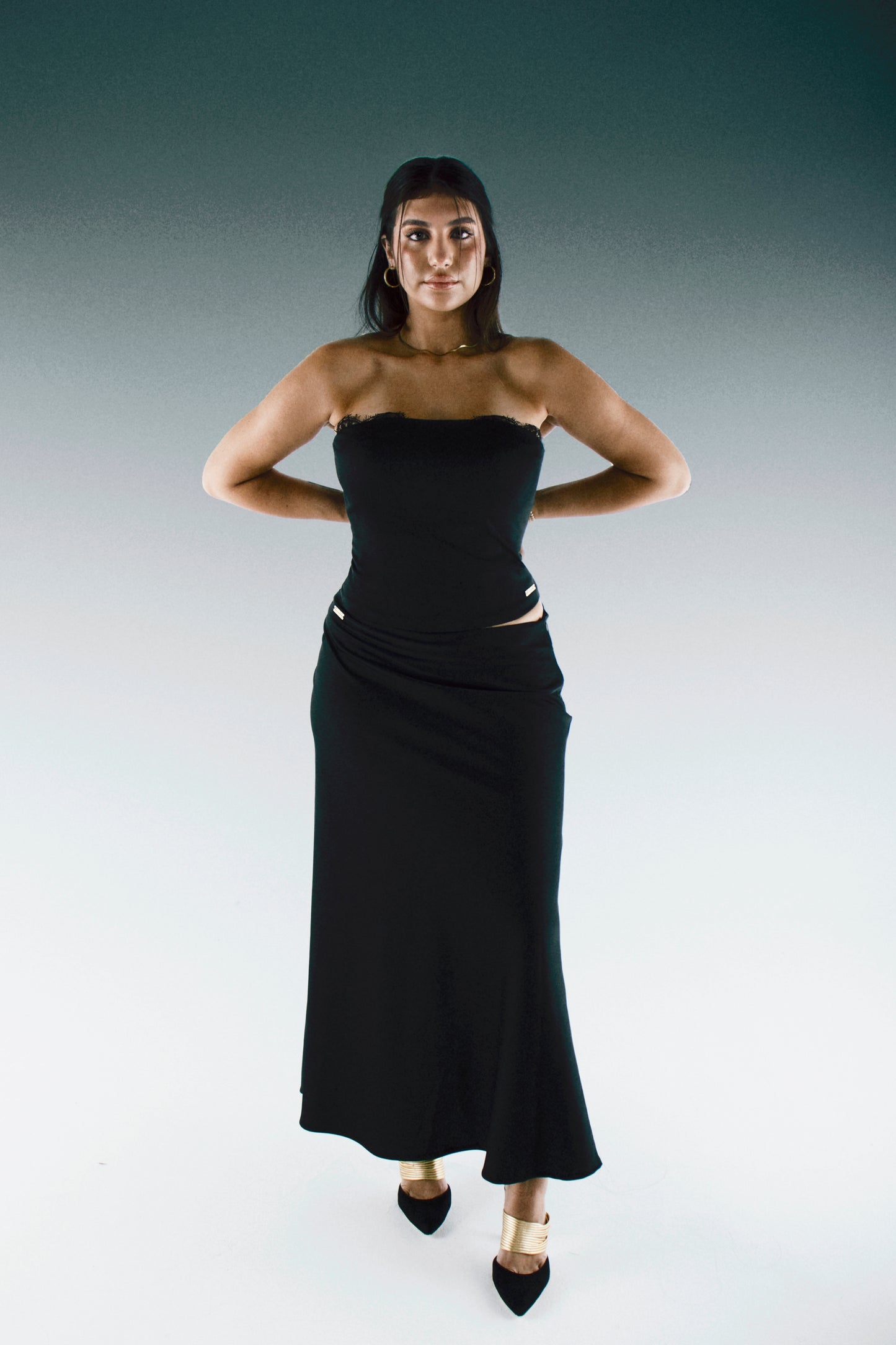 THE SATIN SKIRT