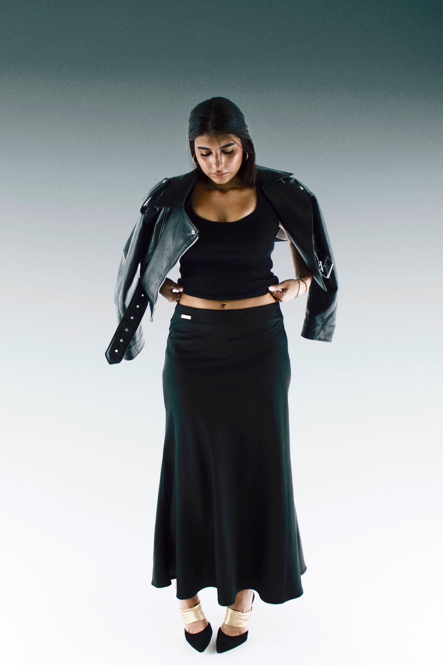 THE SATIN SKIRT
