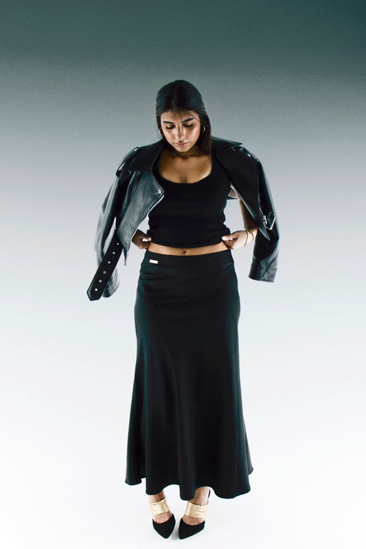 THE SATIN SKIRT