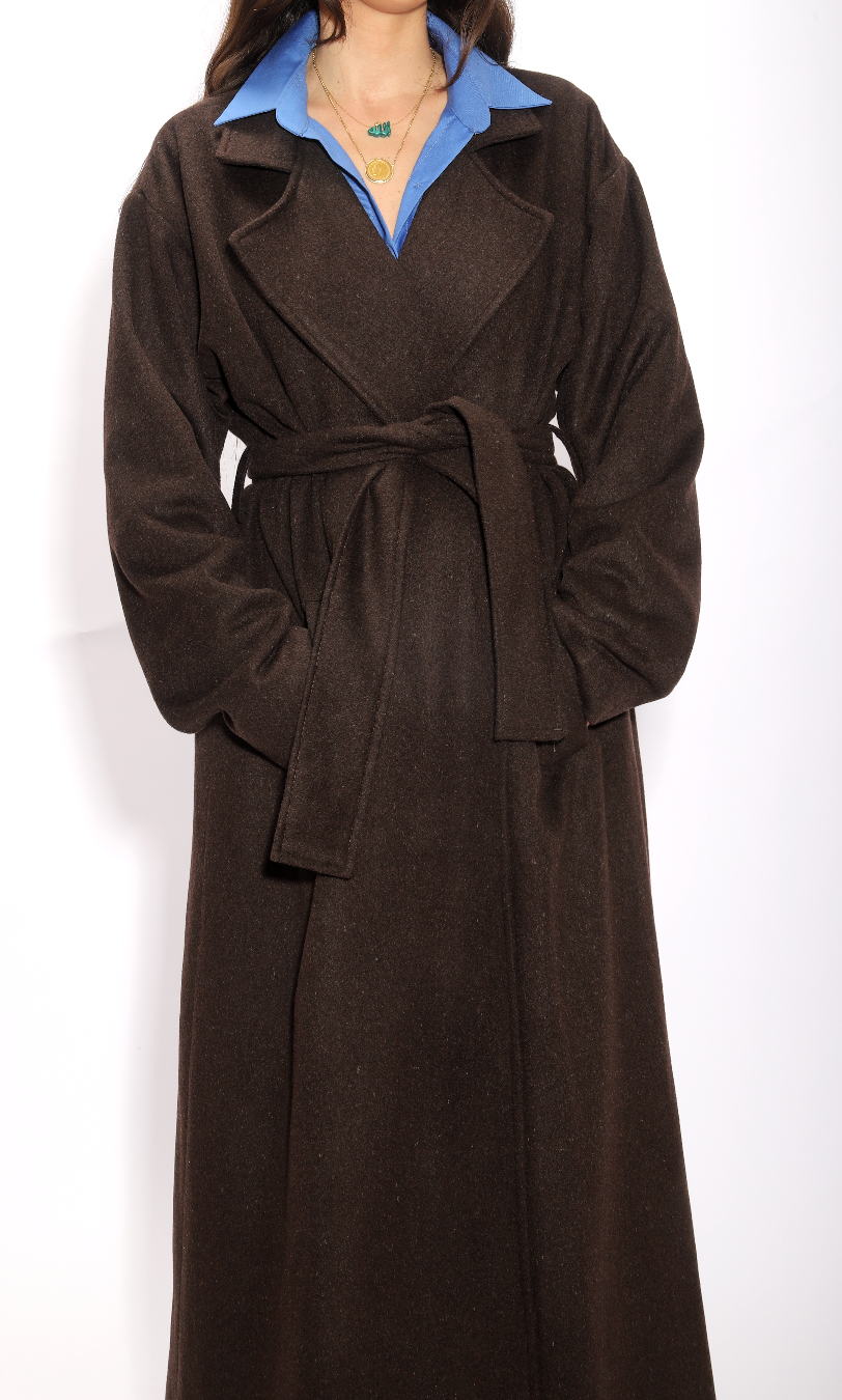 THE CHOCOLATE WOOL COAT